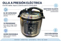 Olla de presión electrica inlec de 6 litros